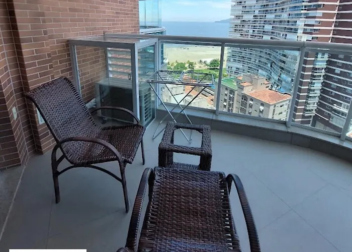 Book Santos - Estanconfor Andar Alto Com Sacada Ampla E A Melhor Vista Mar